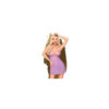 Nuisette et string assorti Violet Bedtime story 